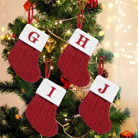 Red Letter Santa Stocking Candy Bag
