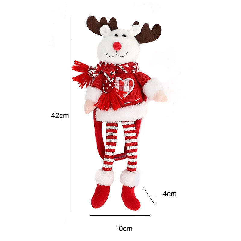 2pcs Cartoon Snowman Santa Christmas Curtain Tiebacks