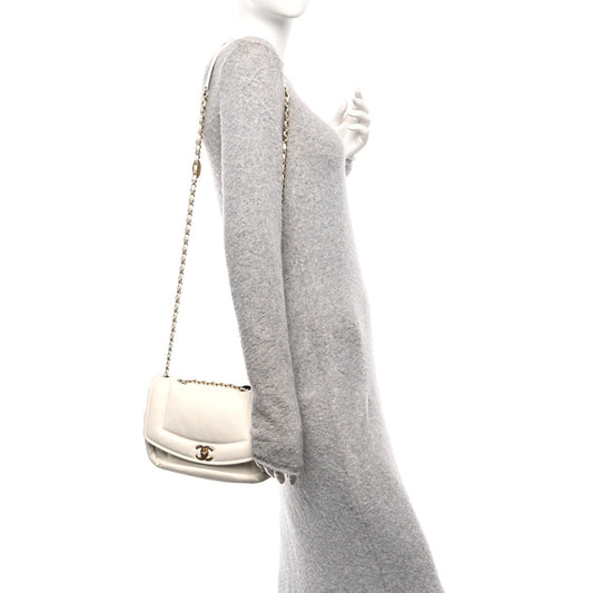 Lambskin Small Simply Flap White