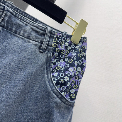 CC 25 Pants Blue Cotton