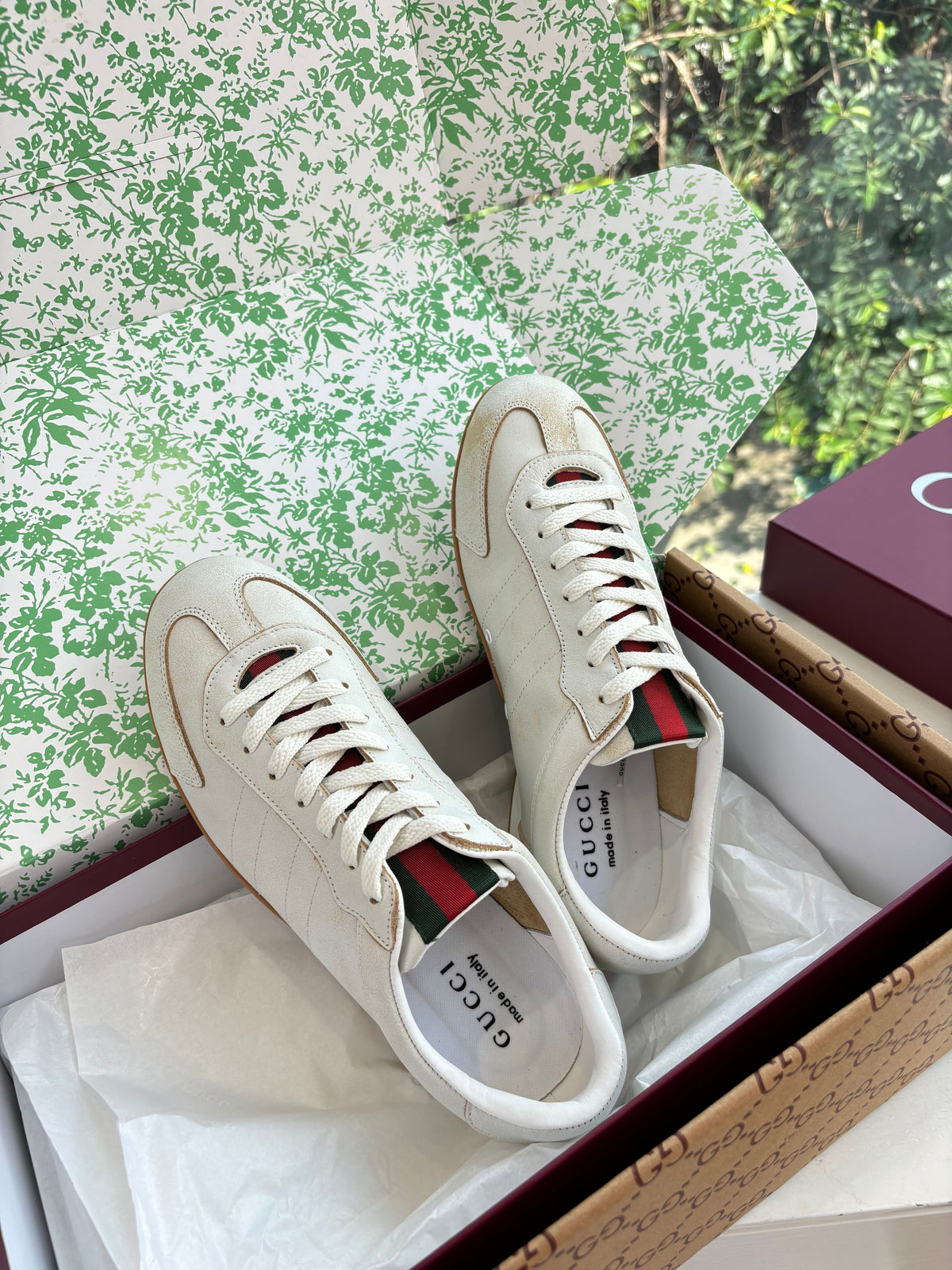 Gucci Shift Damen sneaker Varianten Schwarzes Off-White Leather 506839