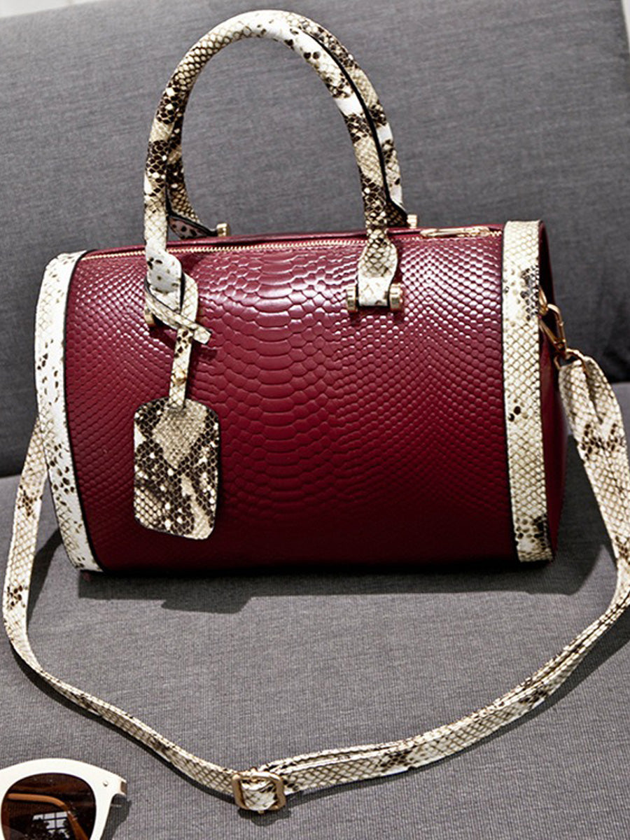 Victoria Snakeskin Handbag