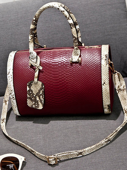 Victoria Snakeskin Handbag