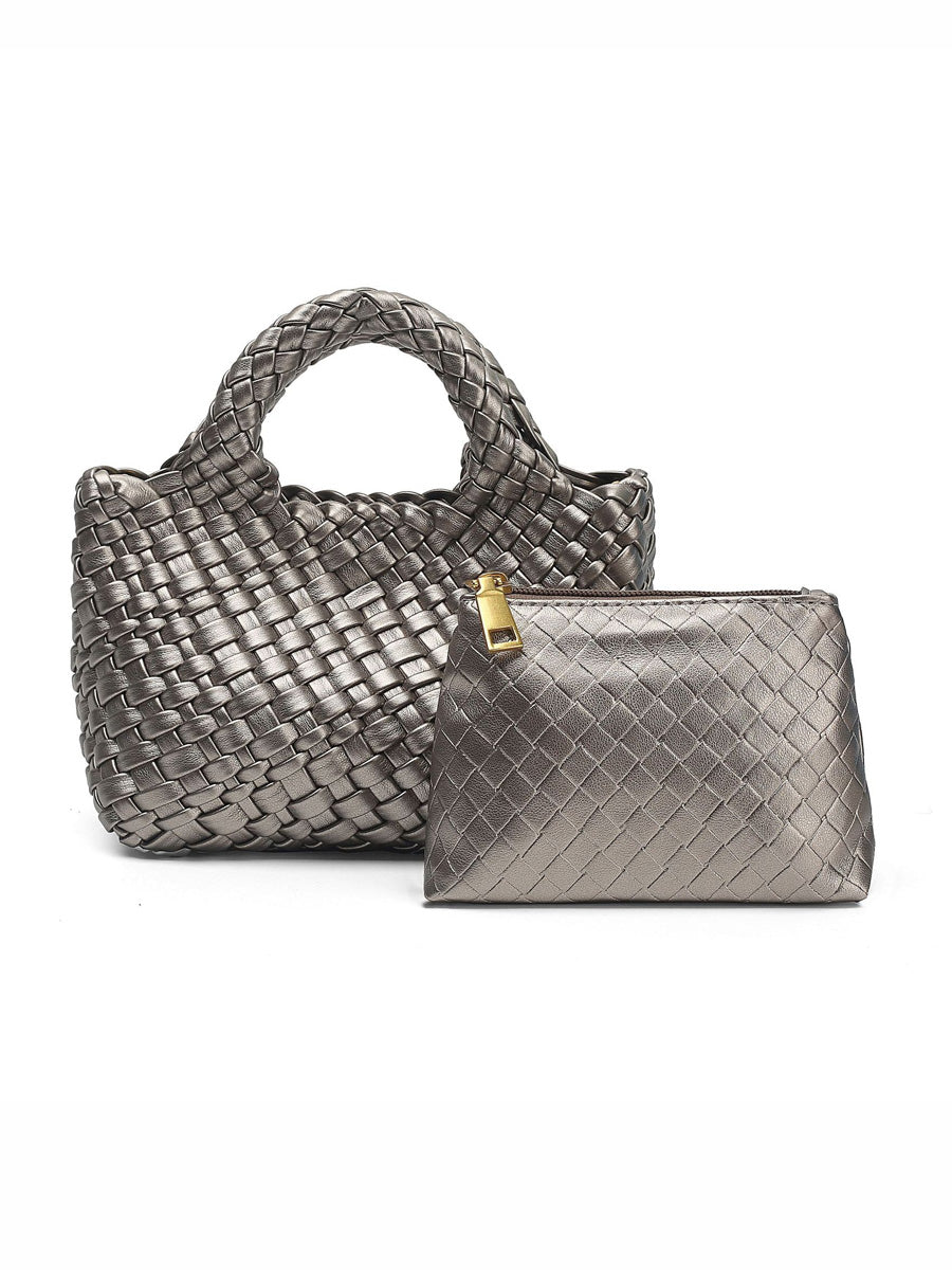 Ruby Small Woven Tote Bag
