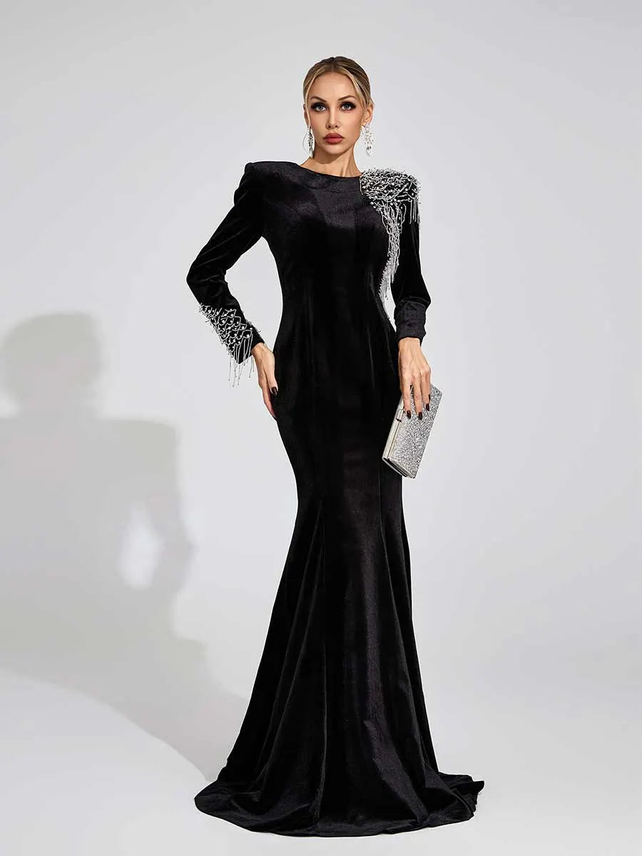 Azalea Beaded Maxi Dress