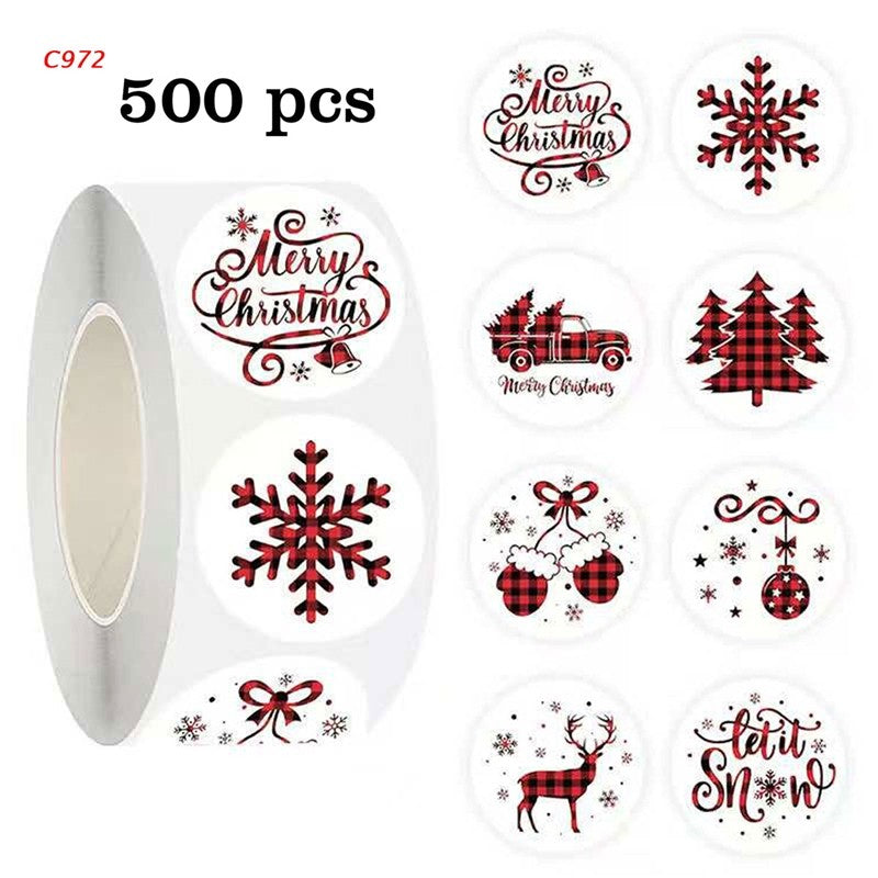Cartoon Animal Sticker Labels DIY Holiday Decoration
