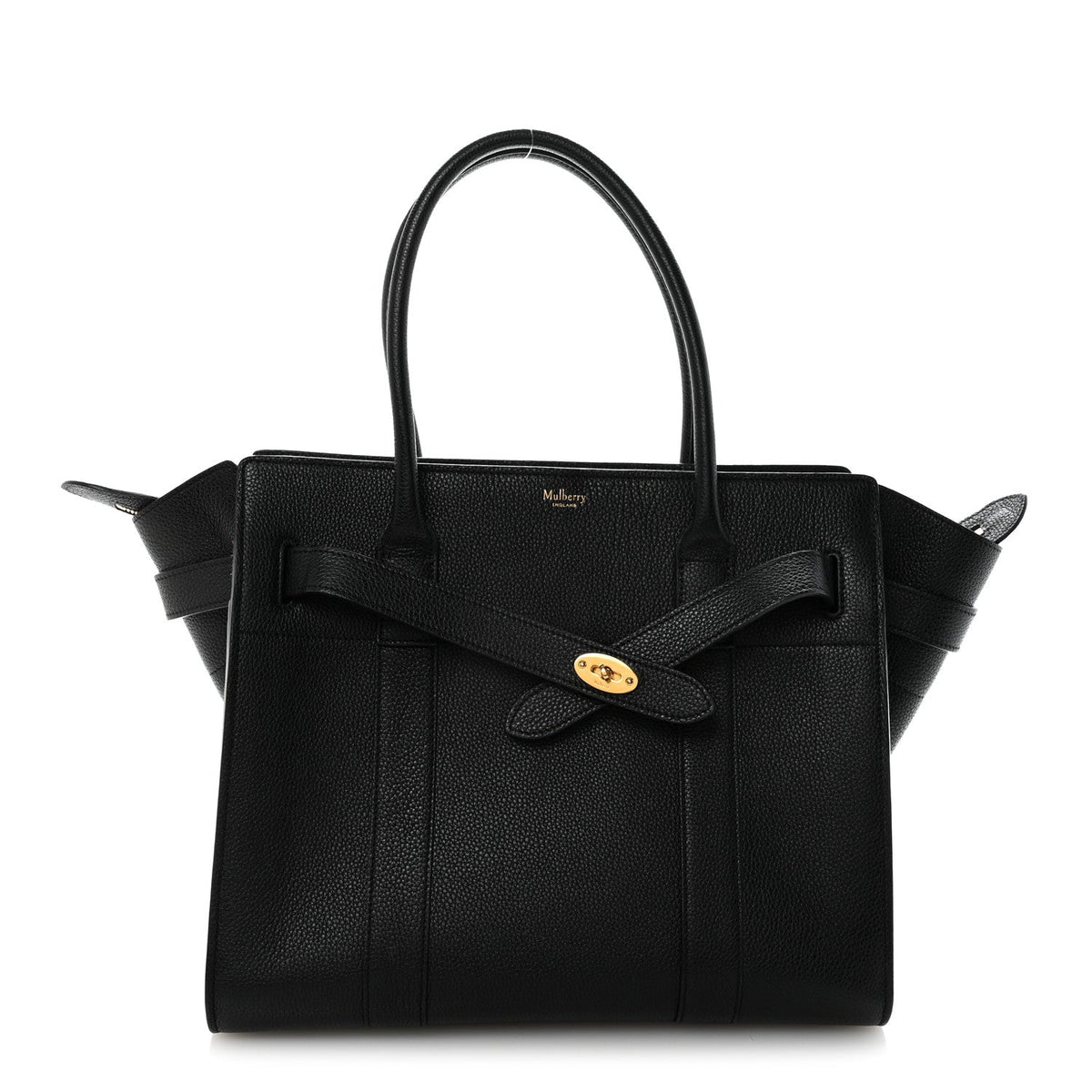 Small Classic Grain Small Zipped Bayswater Black