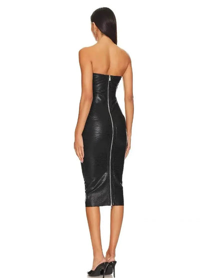 Coraline Midi Dress In Black