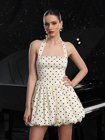Ingrid Polka Dot Mini Dress