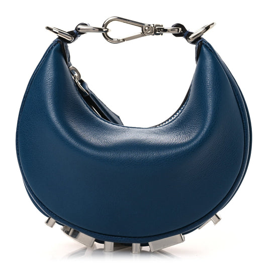 Vitello Grace Matte Nano Fendigraphy Hobo Charm Mirto