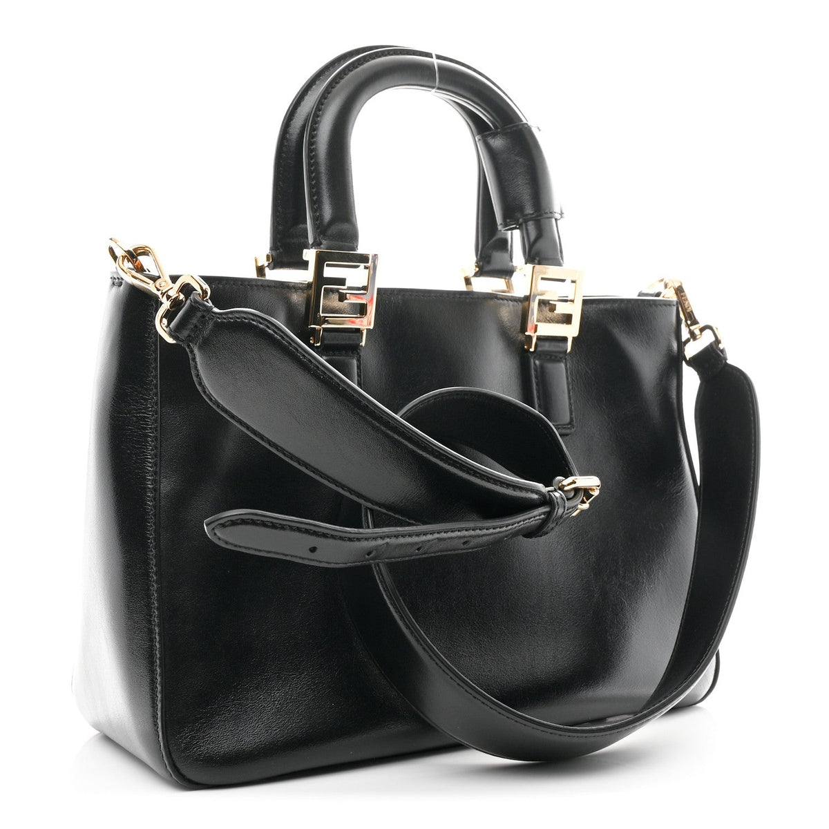 Vitello Glacier Small FF Tote Black