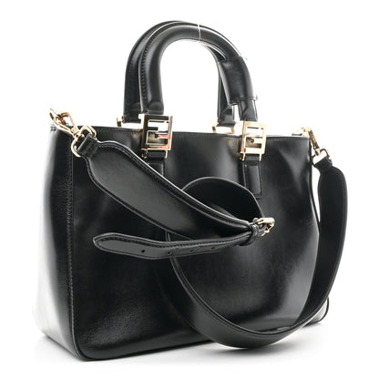 Vitello Glacier Small FF Tote Black