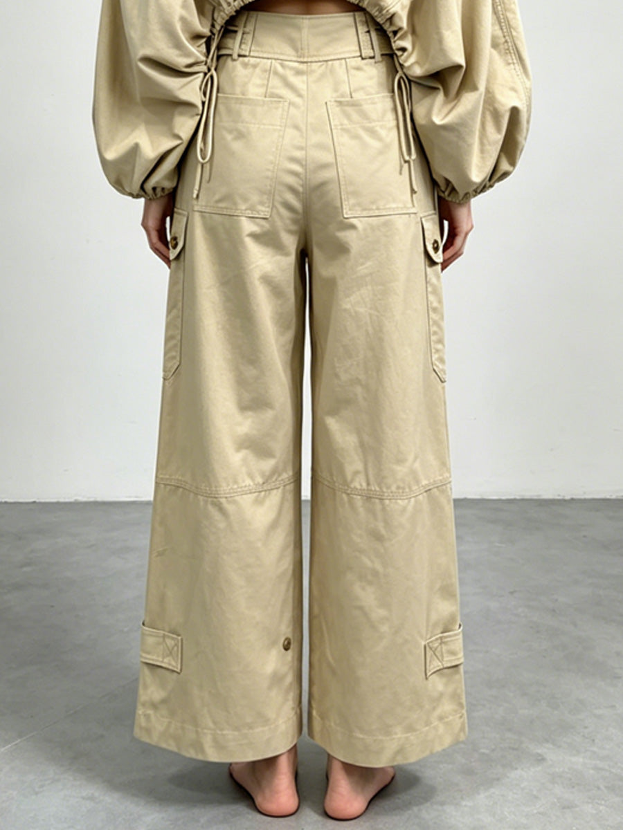 Mara Wide-Leg Cargo Pants