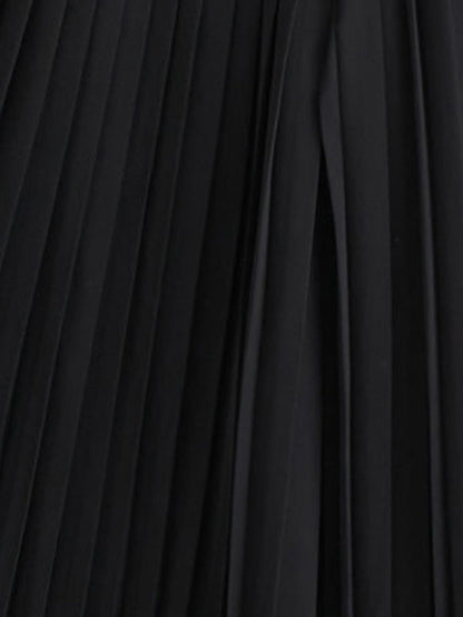 High Waisted Wide Leg Pleated Split-Joint Casual Pants Bottoms