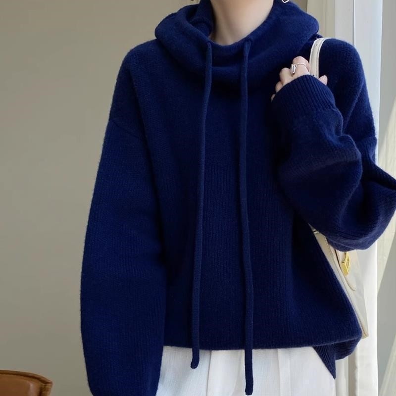 Solid Color Loose Knit Sweater