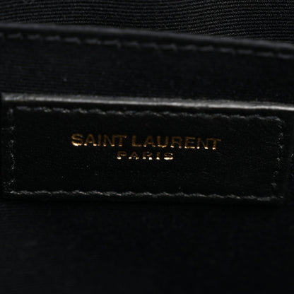Calfskin Matelasse Monogram Lou Camera Bag Black