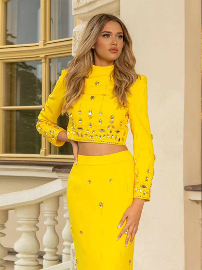 Lydia Diamond Encrusted Two Piece Set