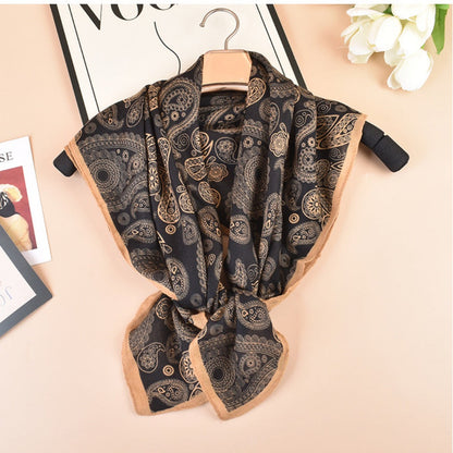 Scarvii - Classic Vintage Paisley Square Scarf - 35inch