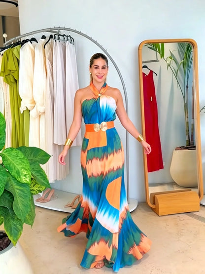 Maren Halter Printed Maxi Dress