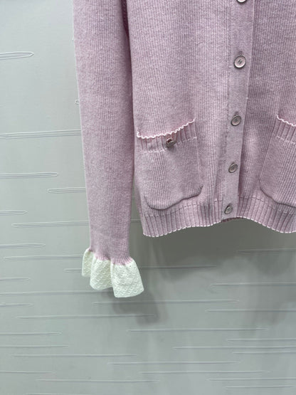 CHANEL WOOL LONG SLEEVE CARDIGAN STYLE 282