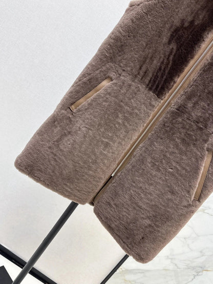 HERMES 25S FUR VEST 668406