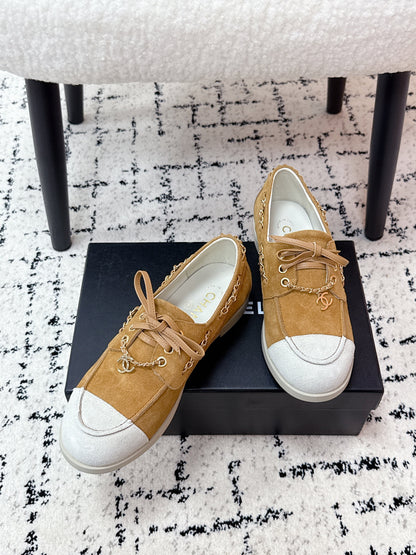 CC Cruise 25/26 Moccasins Brown White Suede