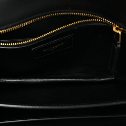 Smooth Calfskin Le Maillon Satchel Black