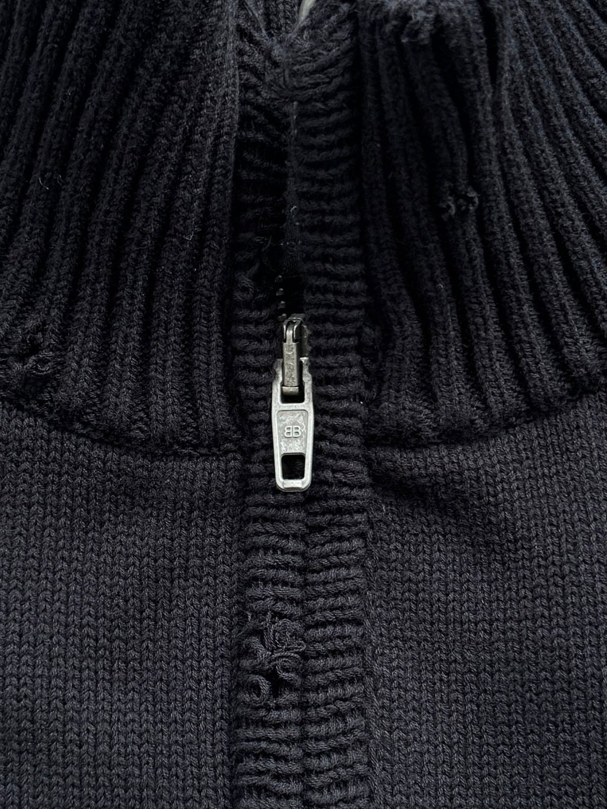 Balenciaga 25 Turtleneck Sweater Black Wool 0018