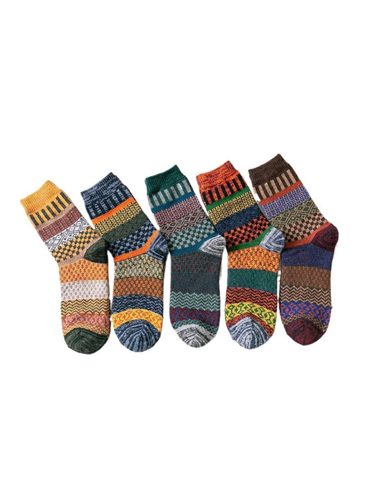 Rufia - Thick Mid-calf Socks for Winter