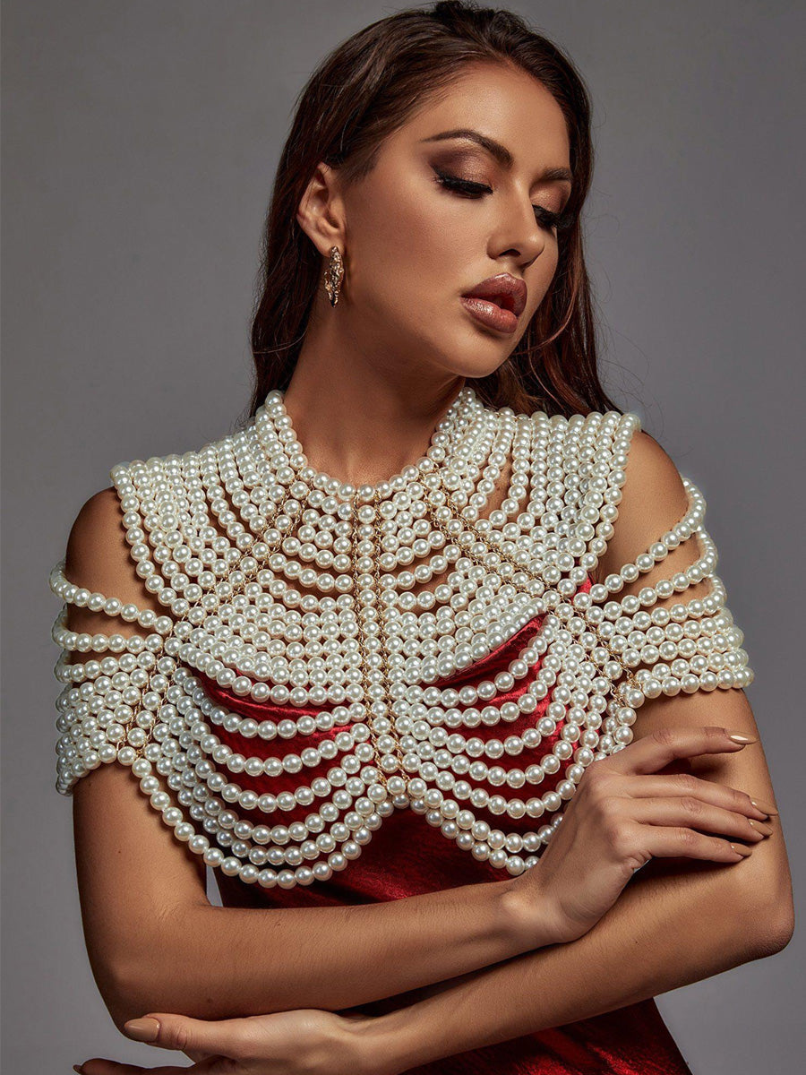 Katherine Pearl Shawl Top