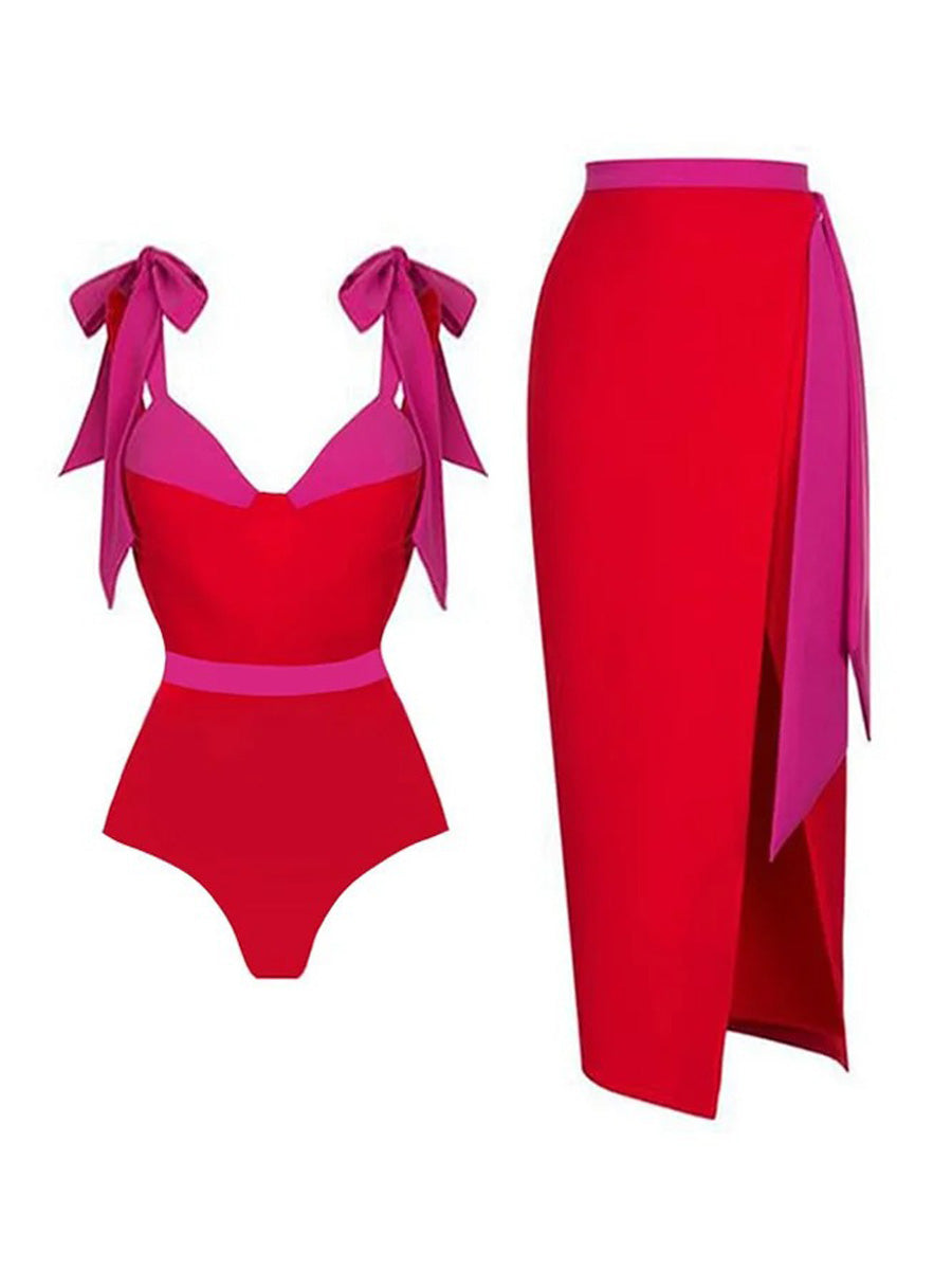 Esmeralda Bow Tie Swimsuit Set