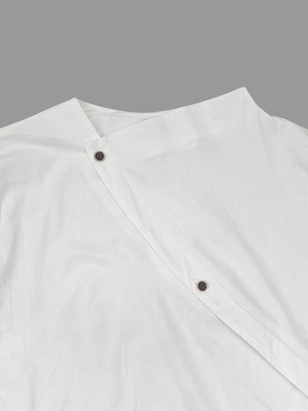 Long Sleeves Asymmetric Buttoned Split-front Blouses&shirts Tops