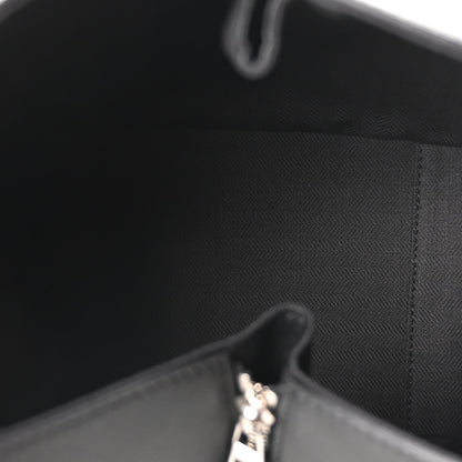Soft Grained Calfskin Compact Hammock Shoulder Bag Black