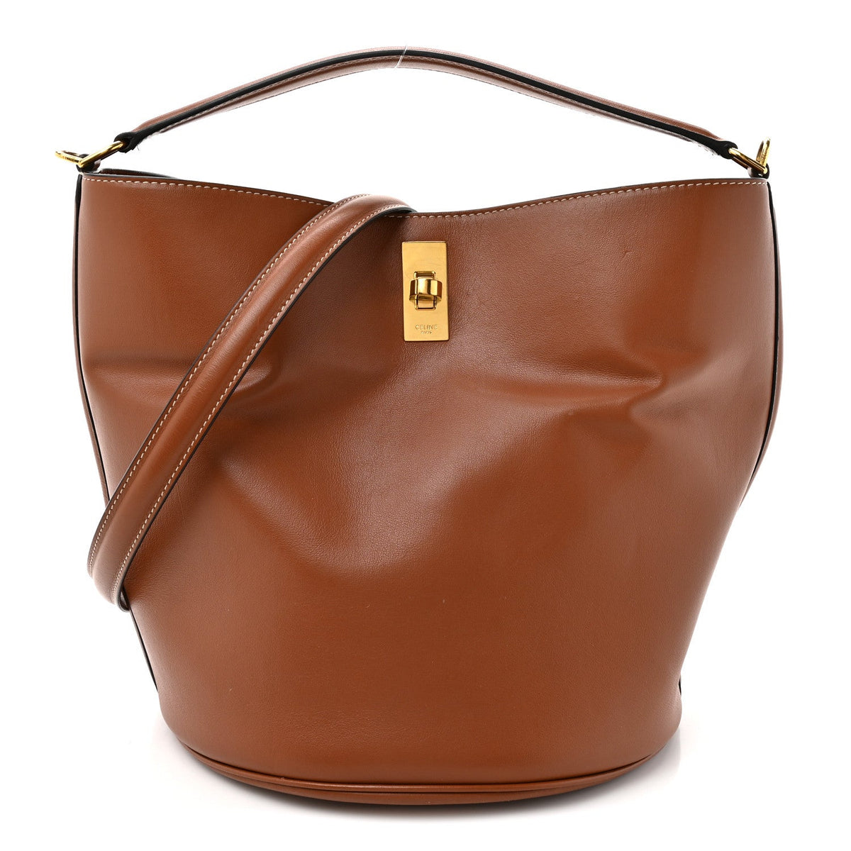 Smooth Calfskin Bucket 16 Bag Tan