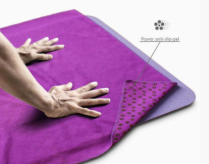 Widened And Thickened Yoga Blanket Non Slip Yoga Cloth Fitness Mat Blanket Sweat Absorbing Towel Mat Machine Washable
