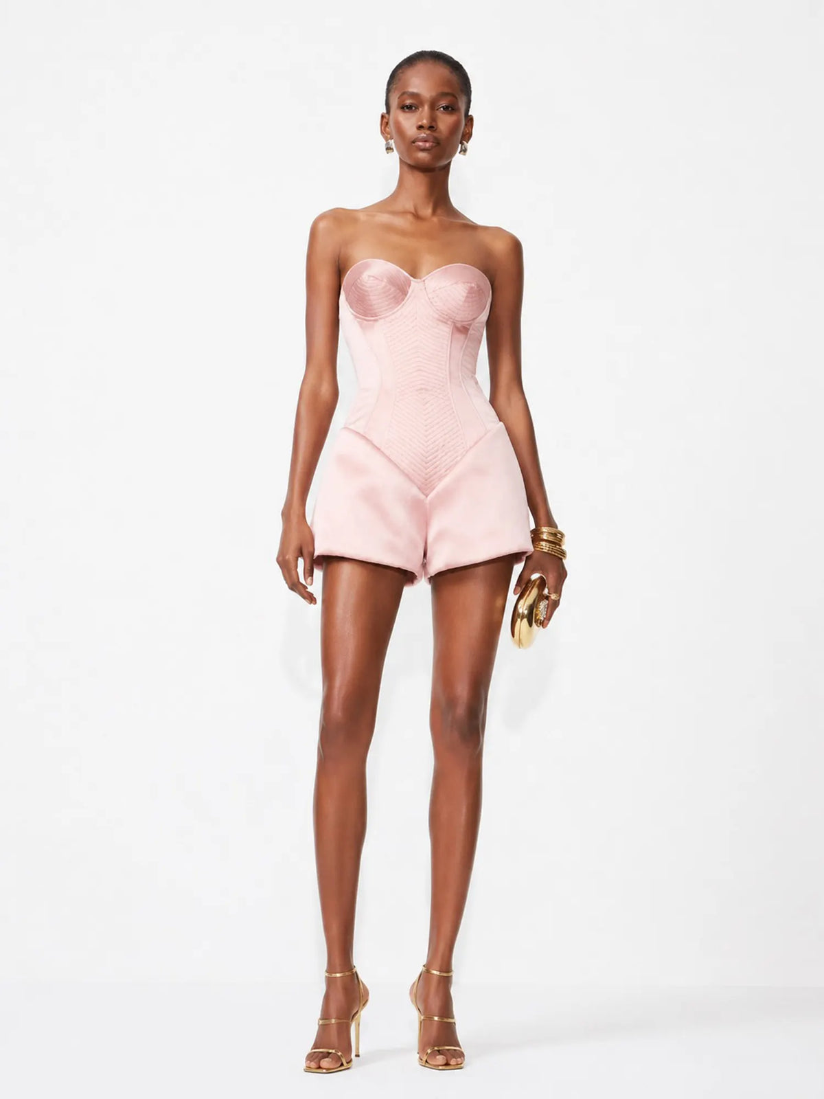Mariana Sweet-style Strapless Jumpsuit