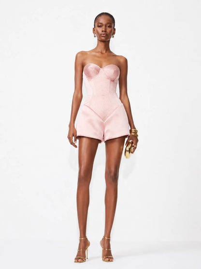 Mariana Sweet-style Strapless Jumpsuit