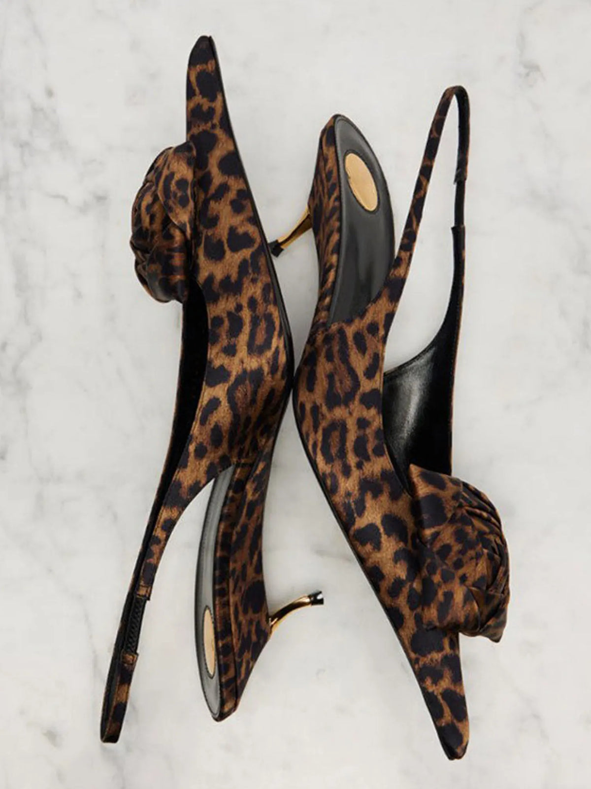 Amira Leopard-print Kitten-heel Sandals