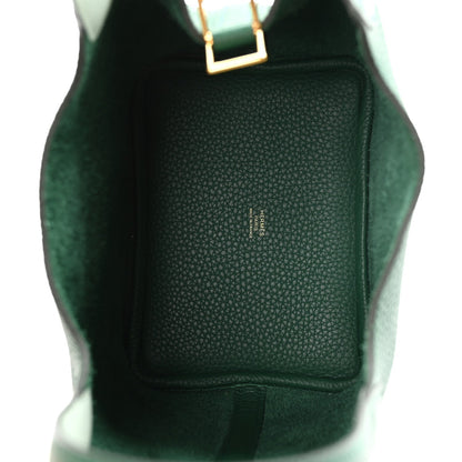Taurillon Clemence Swift Eclat Picotin Lock 18 Vert Moyen Vert Peppermint
