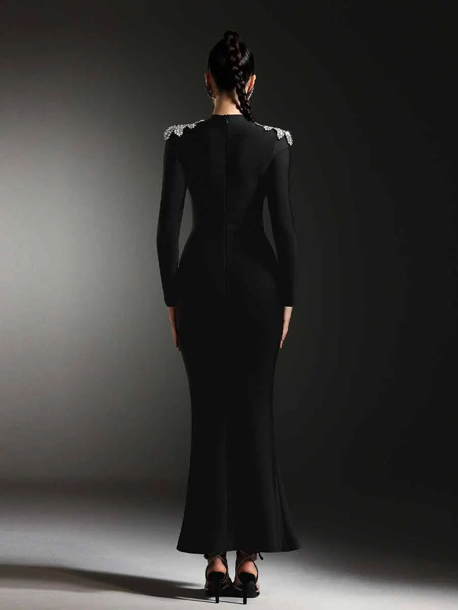 Vera Fish Tail Bandage Maxi Dress