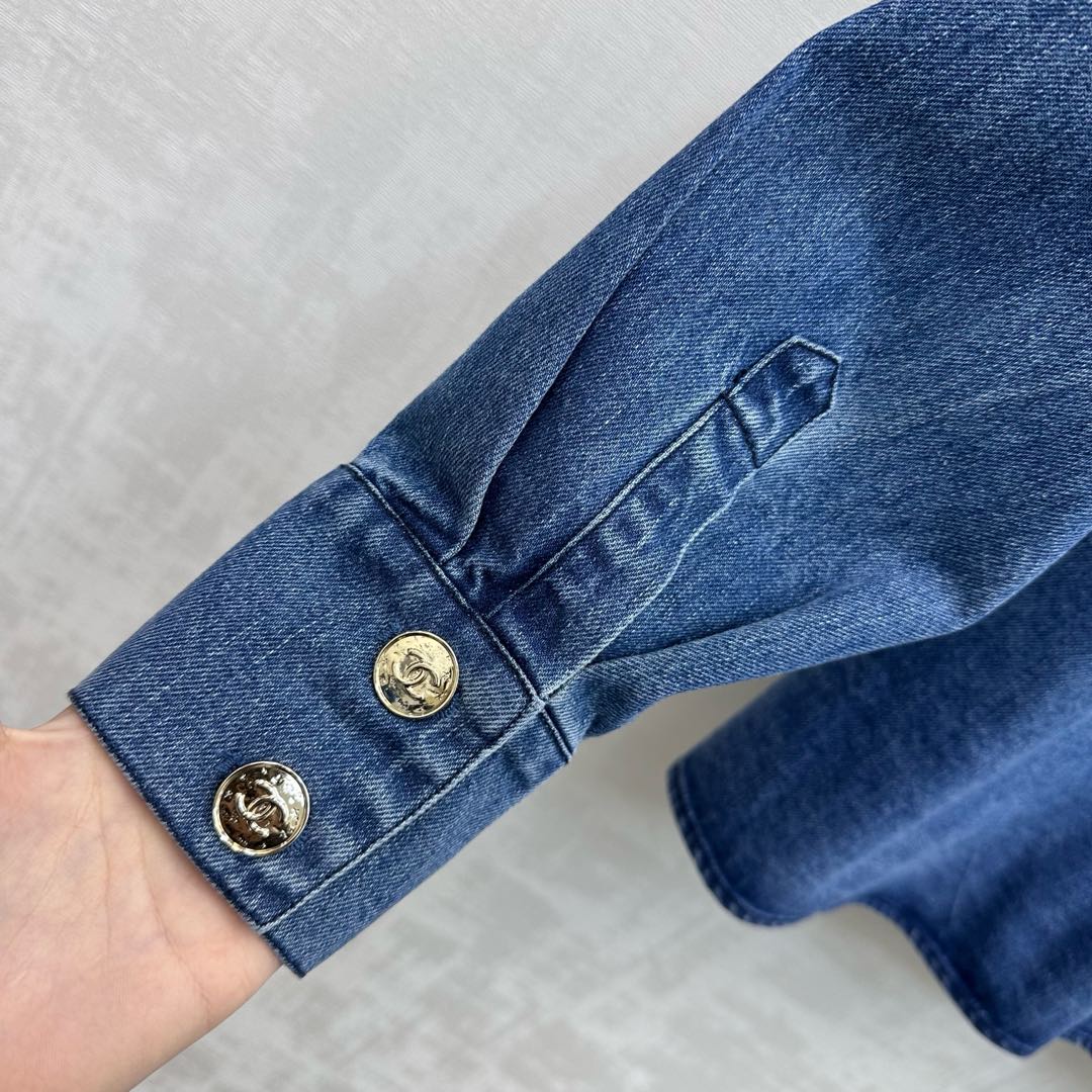 CC 26S Loose-fit Denim Jacket Indigo Blue Cotton Denim 350421