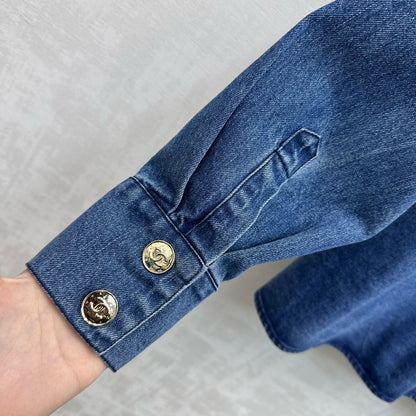 CC 26S Loose-fit Denim Jacket Indigo Blue Cotton Denim 350421