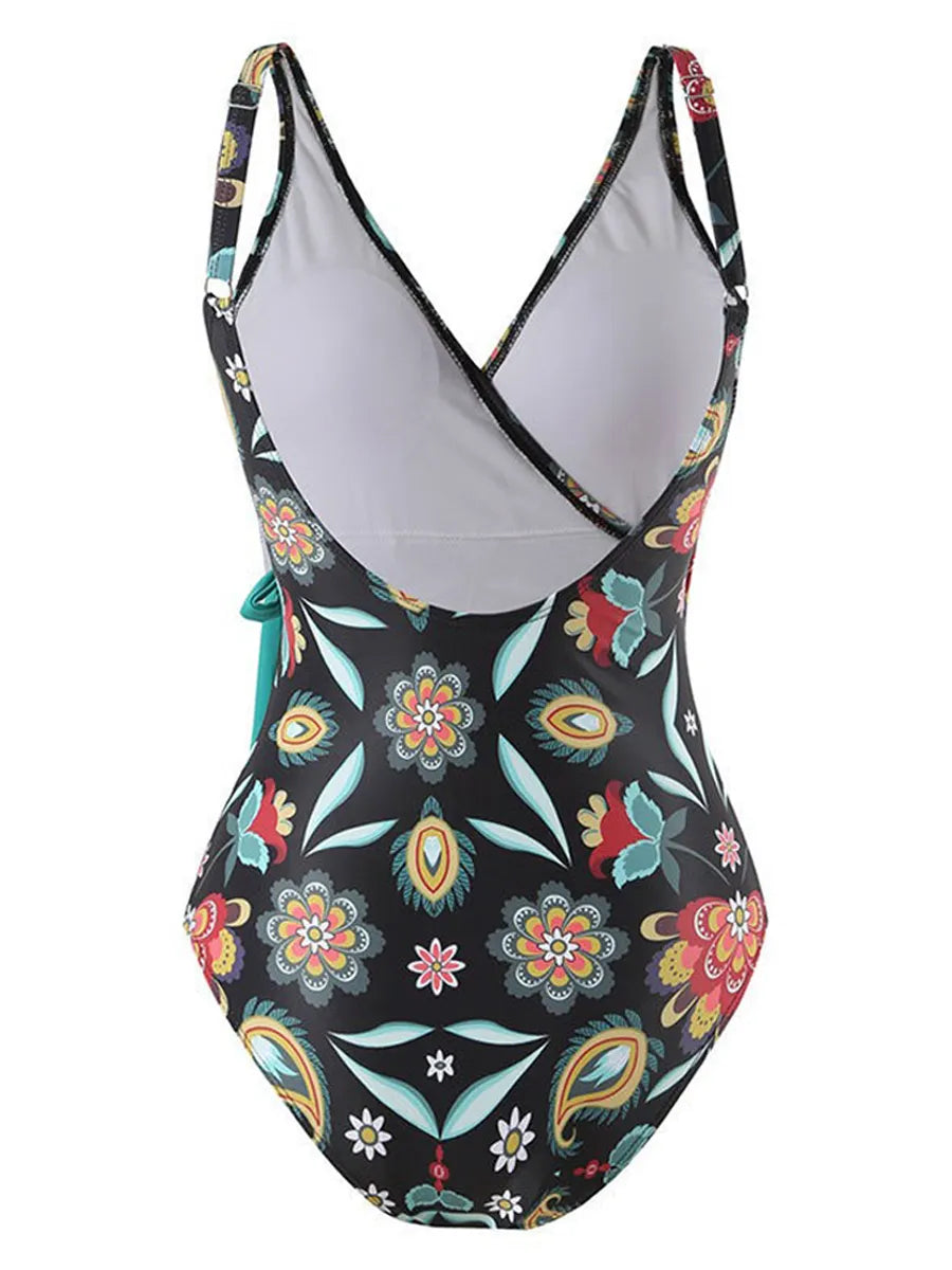 Mary Chiffon Printed Swimsuit Set