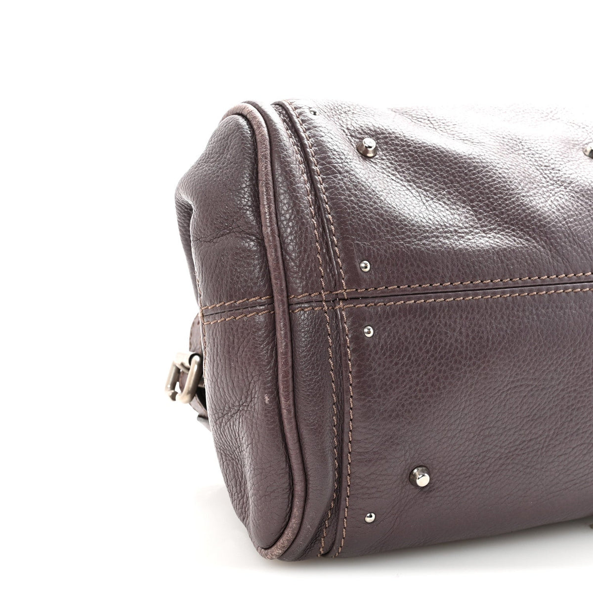 Calfskin Medium Paddington Satchel Purple