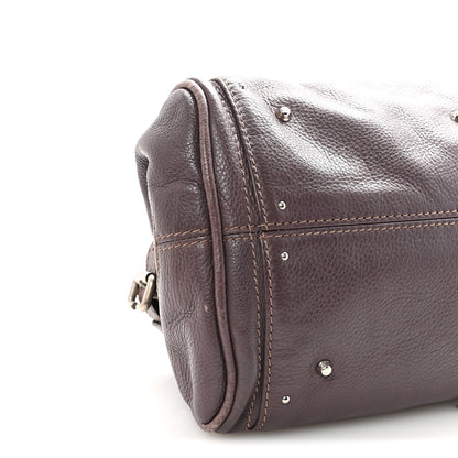 Calfskin Medium Paddington Satchel Purple