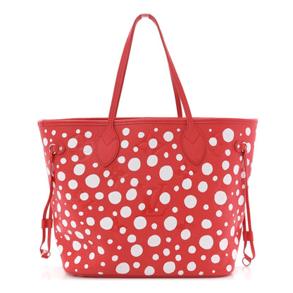 LV X YK Empreinte Infinity Dots Neverfull MM Rouge White