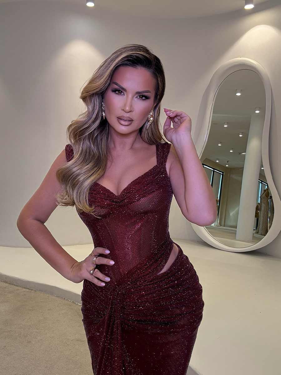 Willow Sexy Sequin Camisole Maxi Dress