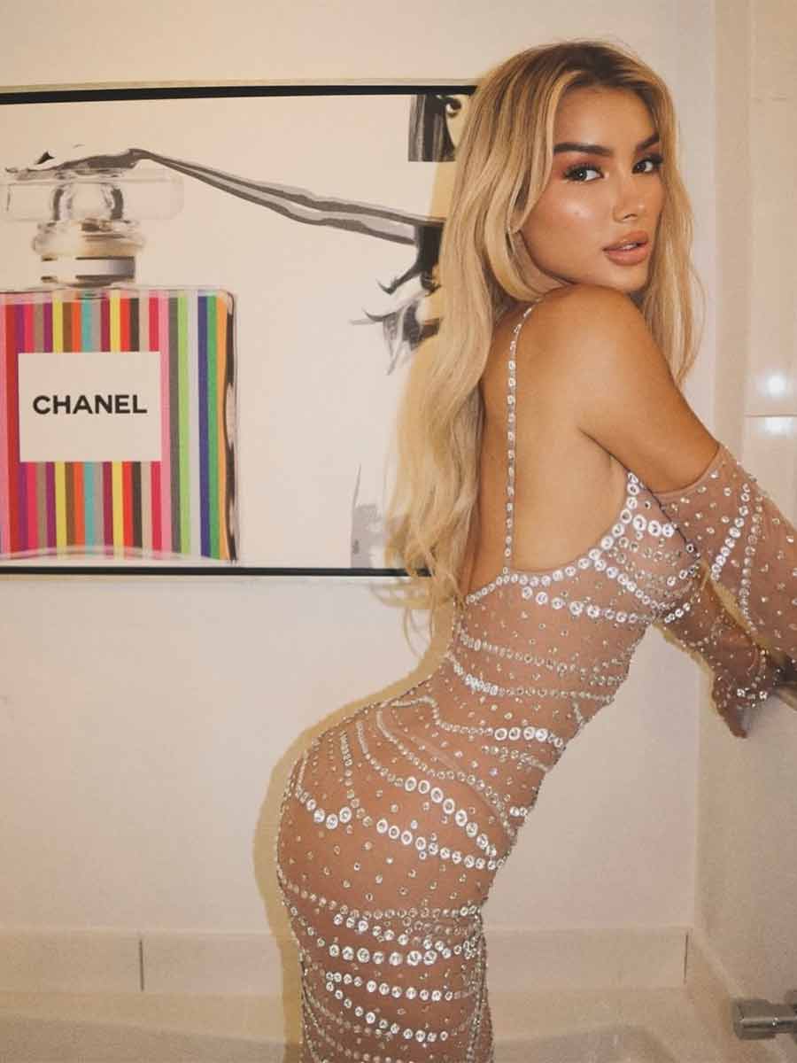 Lydia Rhinestone Maxi Dress