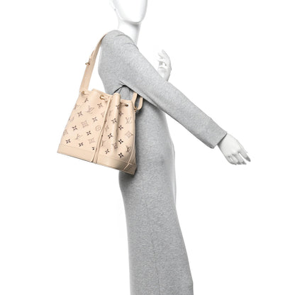 Calfskin Monogram Cutout Petit Noe Neutral