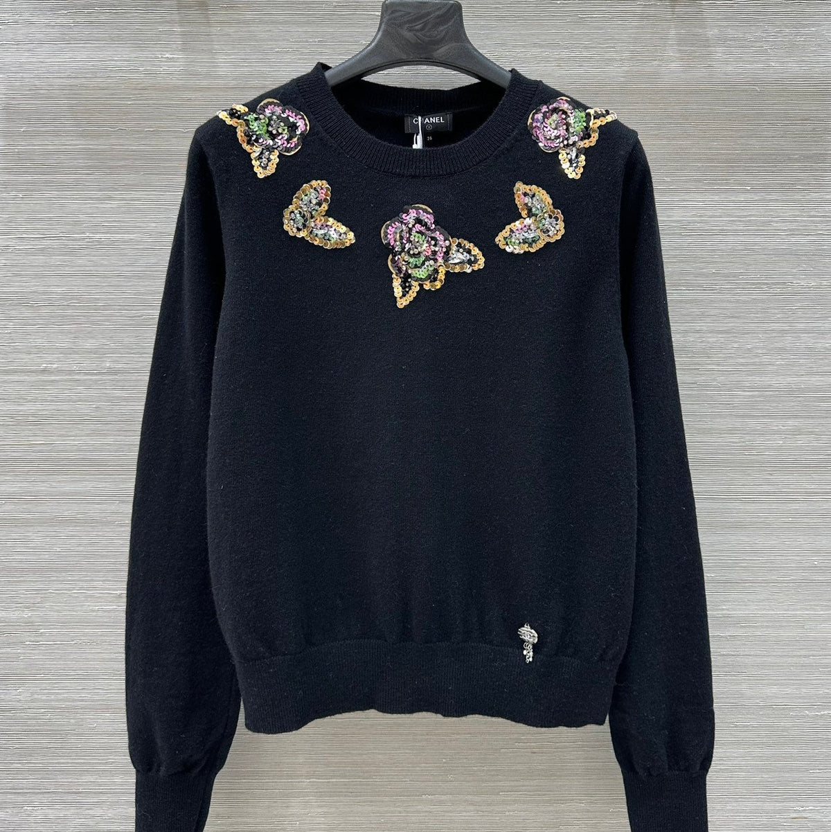 CC 25 Crewneck Sweate Black Cachemire